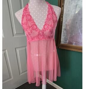 Lovely  Victoria's Secret Y2k  Baby Doll Lace  Mesh Baby Doll Nightie